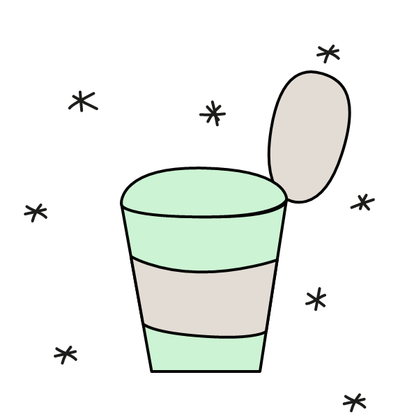 Kunststoff- Becher Verpackung Kunststoff- Becher